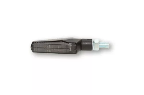 Stop Highsider Fineline LED cu semnalizare 3 în 1, corp negru, dispersor fumuriu, spate (pereche)