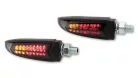 Stop Highsider Arc LED cu semnalizare 3 în 1, negru/fumuriu, omologat E (pereche)