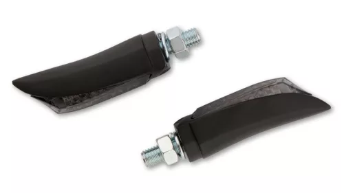 Stop Highsider Arc LED cu semnalizare 3 în 1, negru/fumuriu, omologat E (pereche)
