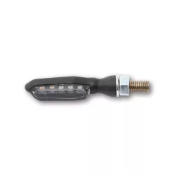   Stop Highsider Sonic-X1 LED cu semnalizare 3 în 1, negru/fumuriu, omologat E (pereche)