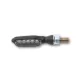 Stop Highsider Sonic-X1 LED cu semnalizare 3 în 1, negru/fumuriu, omologat E (pereche)