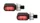 Stop Highsider Stealth-XS Bronx LED cu semnalizare 3 în 1, negru mat, dispersor fumuriu (pereche)