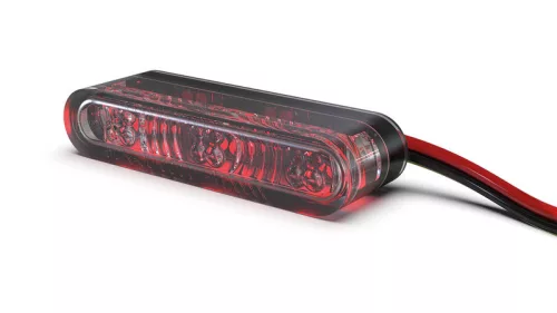 Stop Highsider Star-MX1 Pro modul LED cu semnalizare 3 în 1, negru/fumuriu, omologat E (pereche)