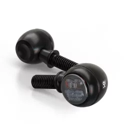   Stop Highsider Circula-S LED cu semnalizare 3 în 1, negru mat, dispersor fumuriu (pereche)