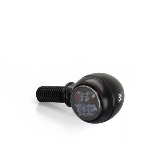 Stop Highsider Circula-S LED cu semnalizare 3 în 1, negru mat, dispersor fumuriu (pereche)