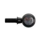 Stop Highsider Circula-S LED cu semnalizare 3 în 1, negru mat, dispersor fumuriu (pereche)