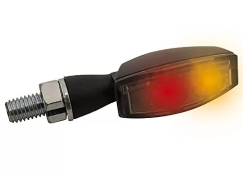 Stop Highsider Blaze LED cu semnalizare 3 în 1, negru/fumuriu, omologat E (pereche)