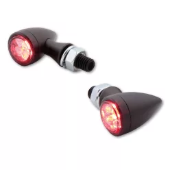   Stop Highsider Sixteen Bullet LED cu semnalizare 3 în 1, negru/fumuriu, omologat E (pereche)