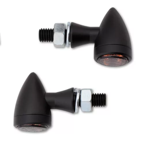 Stop Highsider Sixteen Bullet LED cu semnalizare 3 în 1, negru/fumuriu, omologat E (pereche)