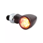 Stop Highsider Sixteen Bullet LED cu semnalizare 3 în 1, negru/fumuriu, omologat E (pereche)
