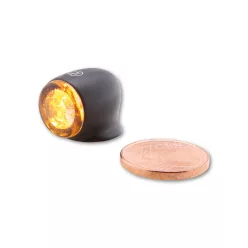   Stop Highsider Proton Two LED cu semnalizare 3 în 1, negru/fumuriu, omologat E (pereche)