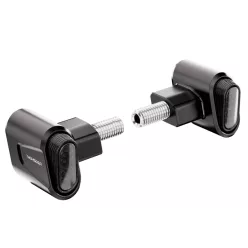  Stop Highsider Victory-Ultra LED cu semnalizare 3 în 1, negru mat, dispersor fumuriu (pereche)