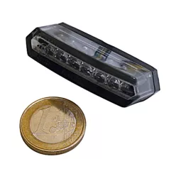   Stop Highsider Malibu LED, negru/fumuriu, omologat E (bucată)