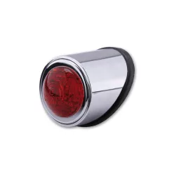   Stop Highsider Old School tip 1 LED, crom, dispersor roșu, omologat E (bucată)