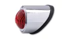Stop Highsider Old School tip 1 LED, crom, dispersor roșu, omologat E (bucată)