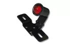 Stop Highsider Old School tip 3 LED cu suport număr, negru, omologat E (bucată)