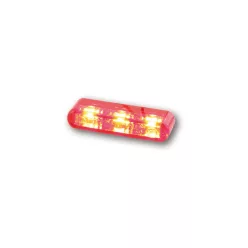   Stop Highsider Shorty 2 Pro LED încastrat, dispersor roșu, omologat E (bucată)