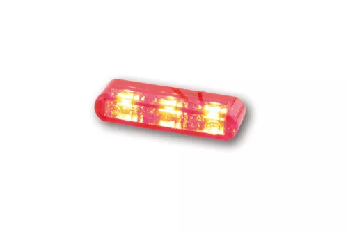 Stop Highsider Shorty 2 Pro LED încastrat, dispersor roșu, omologat E (bucată)