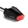 Stop Highsider Split-V LED, negru/translucid, omologat E (bucată)