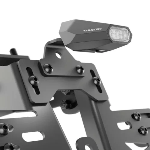 Stop Highsider Split-V LED, negru/translucid, omologat E (bucată)