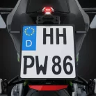 Stop Highsider Split-V LED, negru/translucid, omologat E (bucată)