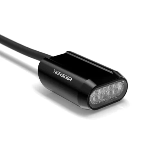 Stop Highsider Split-RS LED, negru/translucid, omologat E (bucată)