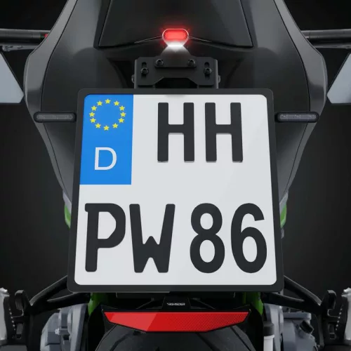 Stop Highsider Split-RS LED, negru/translucid, omologat E (bucată)