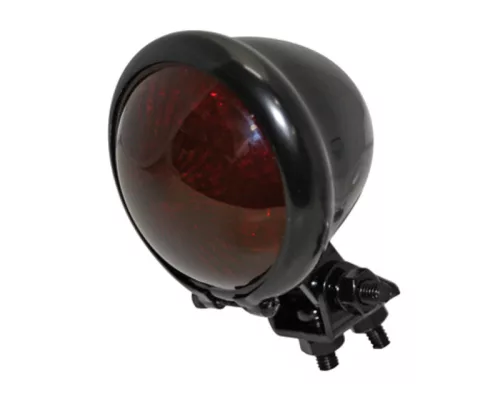 Stop Highsider stil Bates LED, negru, dispersor roșu, omologat E (bucată)