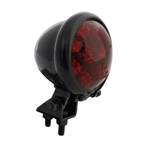 Stop Highsider stil Bates LED, negru, dispersor roșu, omologat E (bucată)