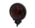 Stop Highsider stil Bates LED, negru, dispersor roșu, omologat E (bucată)