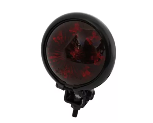 Stop Highsider stil Bates LED, negru, dispersor roșu, omologat E (bucată)