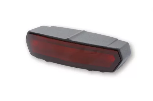 Stop Highsider Light Guide LED, negru, dispersor roșu, omologat E (bucată)