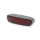 Stop Highsider Light Guide LED, negru, dispersor roșu, omologat E (bucată)