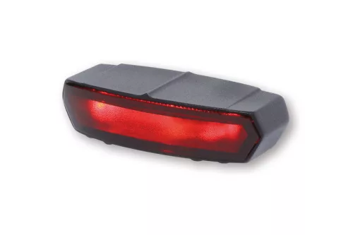 Stop Highsider Light Guide LED, negru, dispersor roșu, omologat E (bucată)