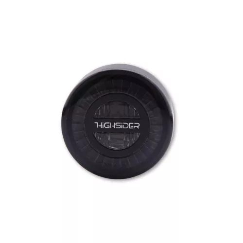 Stop Highsider Rocket LED, negru, dispersor fumuriu, omologat E (bucată)