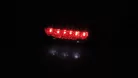 Stop Highsider LED cu lampă număr, prindere 2 șuruburi M4, negru, dispersor fumuriu, omologat E (bucată)
