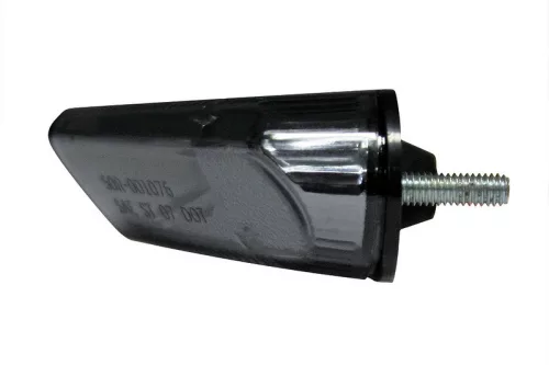 Stop Highsider LED cu lampă număr, prindere 2 șuruburi M4, negru, dispersor fumuriu, omologat E (bucată)