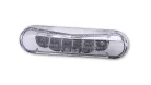 Stop Highsider LED cu lampă număr, prindere 2 șuruburi M4, dispersor transparent, omologat E (bucată)