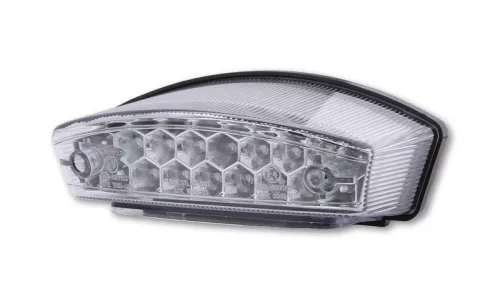 Stop Highsider Monster LED, negru, dispersor transparent, omologat E (bucată)
