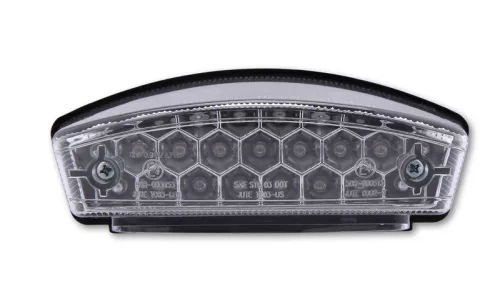 Stop Highsider Monster LED, negru, dispersor transparent, omologat E (bucată)
