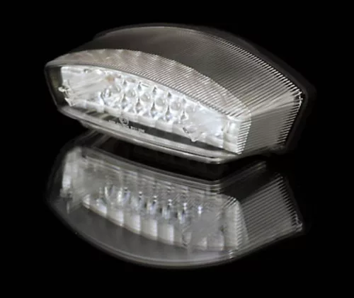Stop Highsider Monster LED, negru, dispersor transparent, omologat E (bucată)