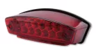 Stop Highsider Monster LED, negru, dispersor roșu, omologat E (bucată)