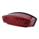 Stop Highsider Monster LED, negru, dispersor roșu, omologat E (bucată)