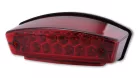 Stop Highsider Monster LED, negru, dispersor roșu, omologat E (bucată)