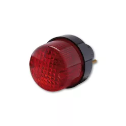   Stop Highsider rotund cu bec, negru, dispersor roșu, omologat E (bucată)