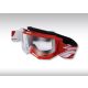 GOGGLES 3300 WH/RED CLEAR