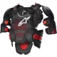 Protectie Piept Alpinestars A-10 v2 Full Chest Guard negru/rosu