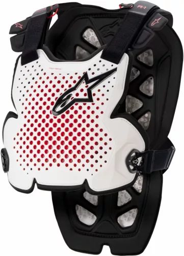 Protectie Piept Alpinestars A-1 Pro Chest Guard alb/negru/rosu (6700123213M)