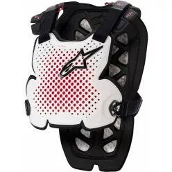   Protectie Piept Alpinestars A-1 Pro Chest Guard alb/negru/rosu