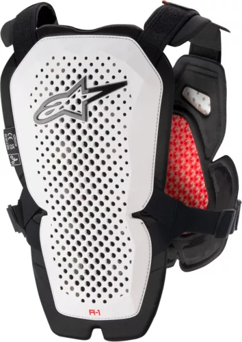 Protectie Piept Alpinestars A-1 Pro Chest Guard alb/negru/rosu